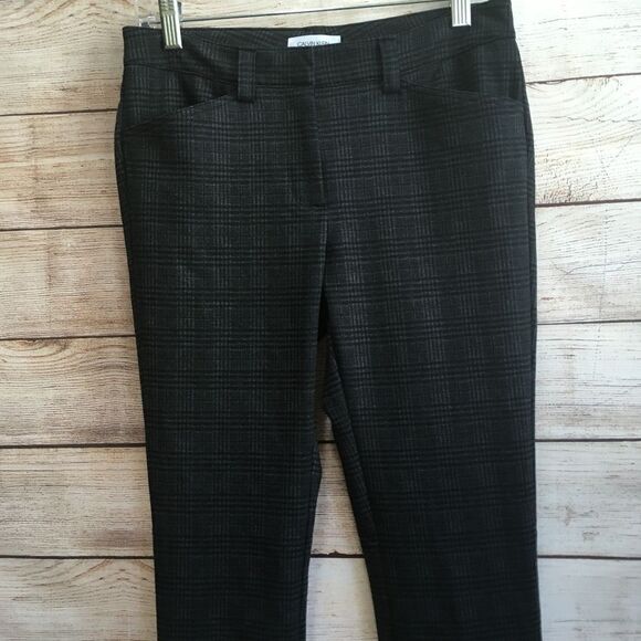 CALVIN‎ KLEIN PLAID PANTS IN GRAY AND BLACK - Picture 3 of 6